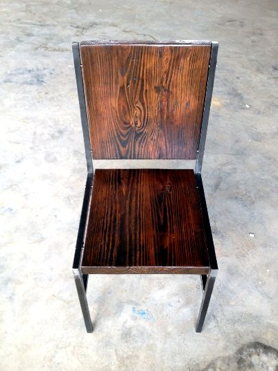  стул со спинкой в стиле индастриал 